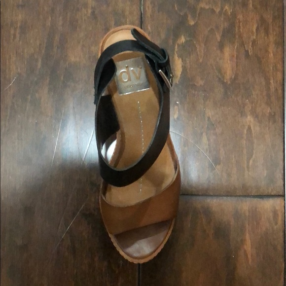 Dolce Vita Brown/Black Wedge - Picture 3 of 5